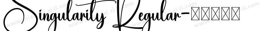 Singularity Regular字体转换